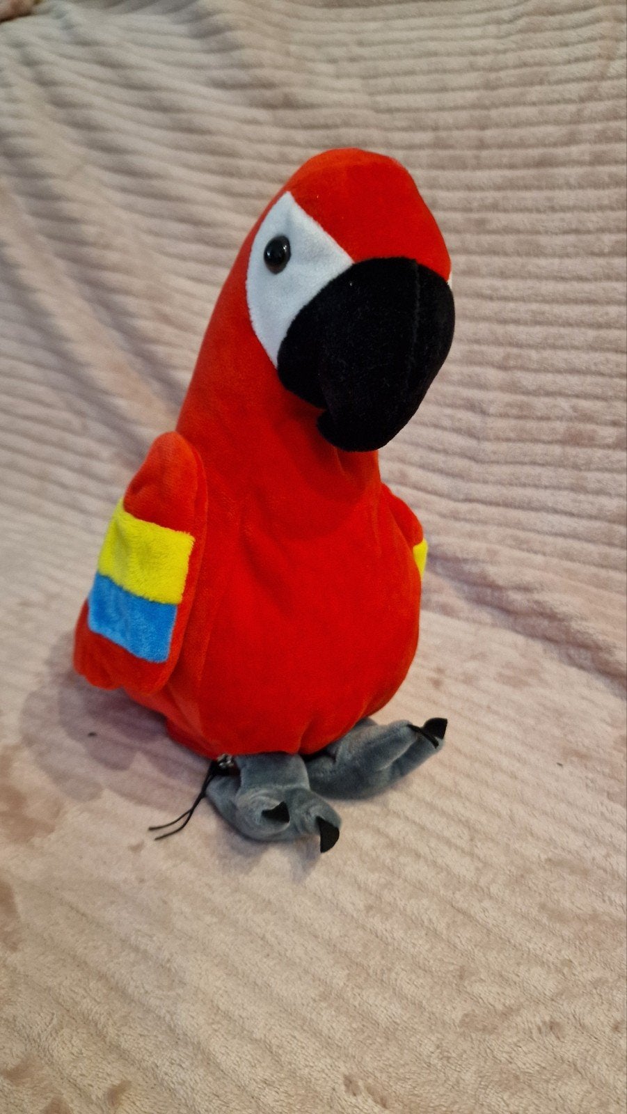 Interactieve pratende papagaai - herhaalt wat je zegt!, Gebruikt, Overige typen, Ophalen of Verzenden, Rood