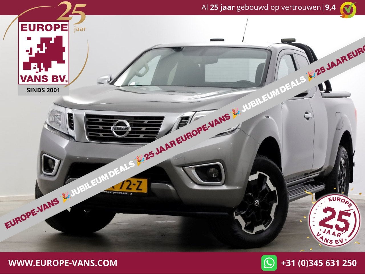 Nissan Navara 2.3 dCi 164pk N-Connecta King Cab 4x4 Camera/N, Auto's, Nissan, Gebruikt, 4 cilinders, Bedrijf, 2 stoelen