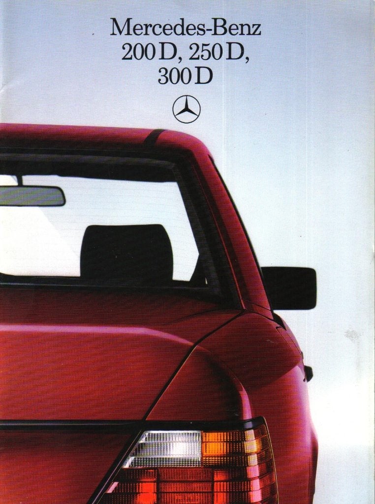 Brochure Mercedes 200D , 250D , 300D 1985, Ophalen of Verzenden, Gelezen, Mercedes