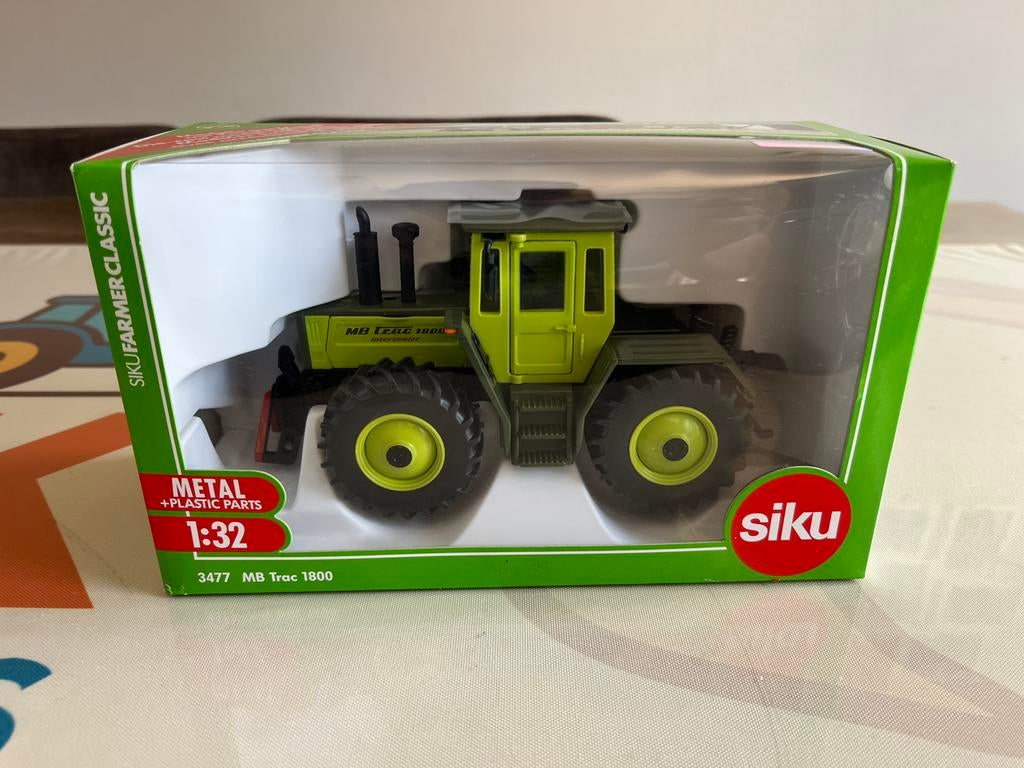 MB Trac 1800 tractor Siku 3477 Nieuw in doos, Hobby en Vrije tijd, Ophalen of Verzenden, Nieuw, Tractor of Landbouw, SIKU
