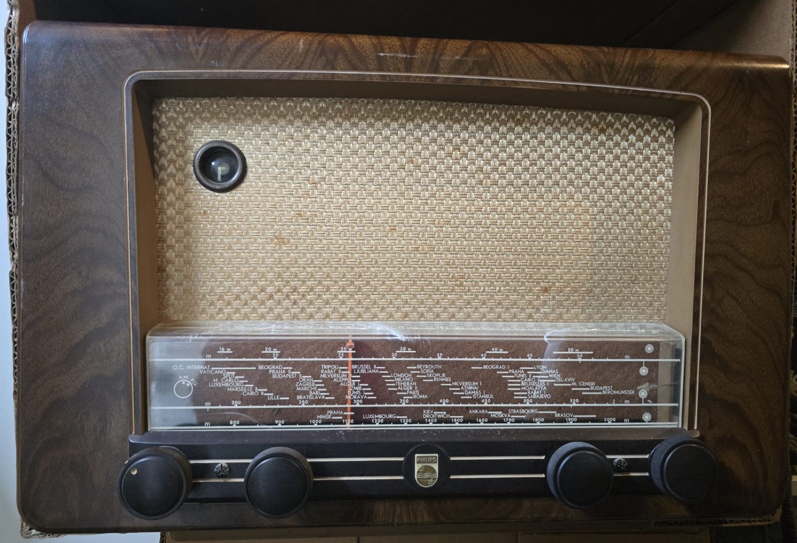 Philips BX 410 Z Vintage Radio, Ophalen of Verzenden, Gebruikt, Radio