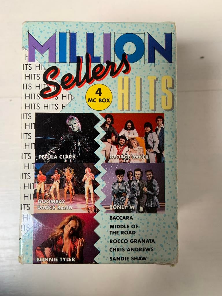 Million Sellers Hits 4 MC Box cassettebandjes, Cd's en Dvd's, Cassettebandjes, Gebruikt, 2 t/m 25 bandjes, Ophalen of Verzenden