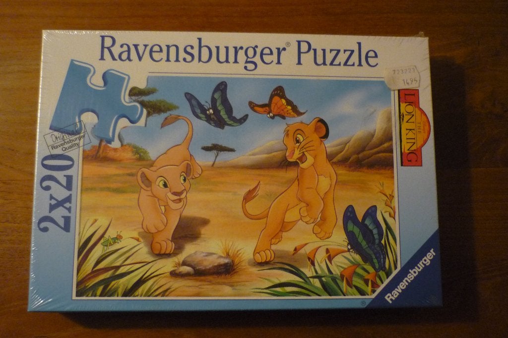 Nieuw '' NALA EN DE KLEINE KONING DER LEEUWEN '' 2x20 st., Ophalen, 10 tot 50 stukjes, Nieuw, 2 tot 4 jaar