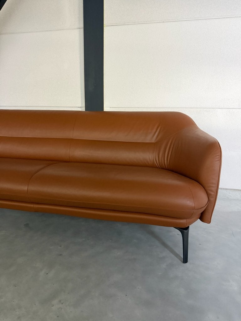 Leolux Lindo – Ceras Leder – Zeer goede staat, Ophalen, Driepersoons, 75 tot 100 cm, Zo goed als nieuw
