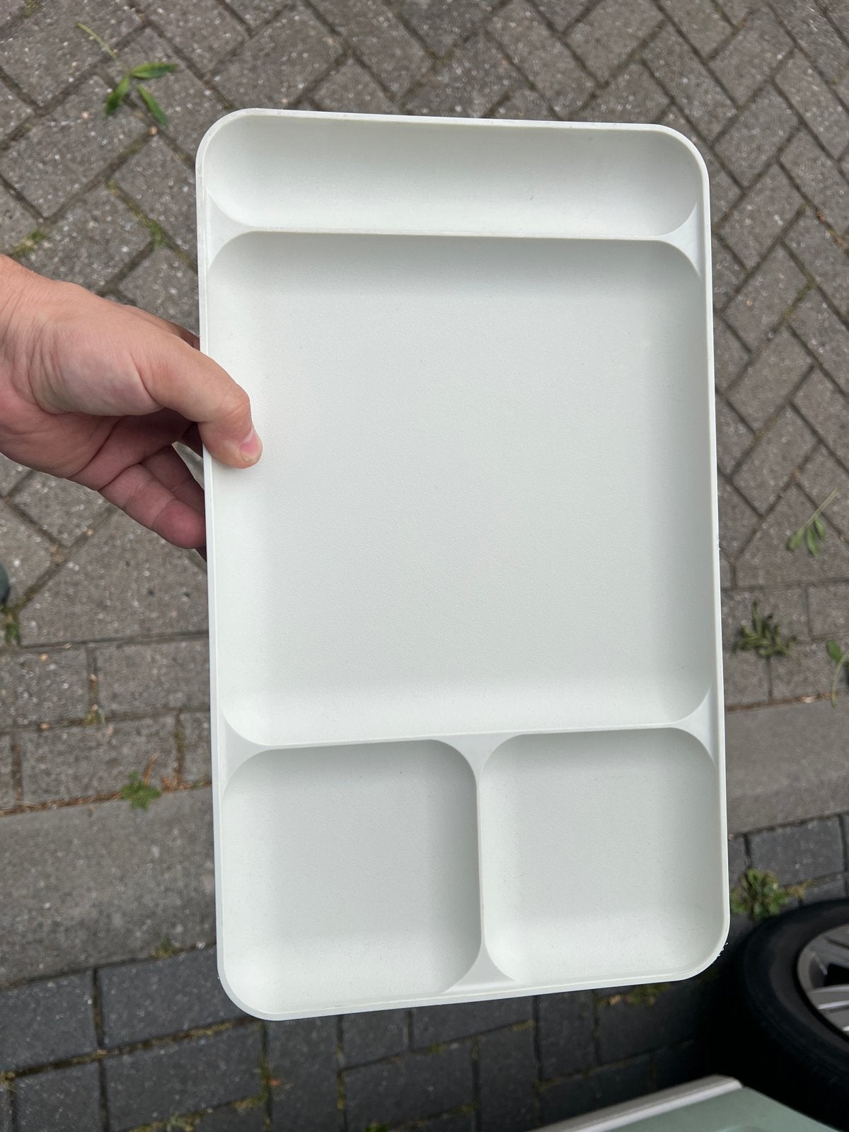 Tupperware Variablad vakkenbord kinderbord laptray, Wit, Overige typen, Ophalen of Verzenden, Zo goed als nieuw