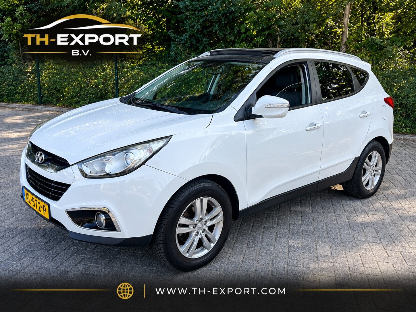 Hyundai Ix35 2.0i i-Catcher SchuifDak Leer Camera Navi keyle, Auto's, Gebruikt, Zwart, 4 cilinders, 1600 kg
