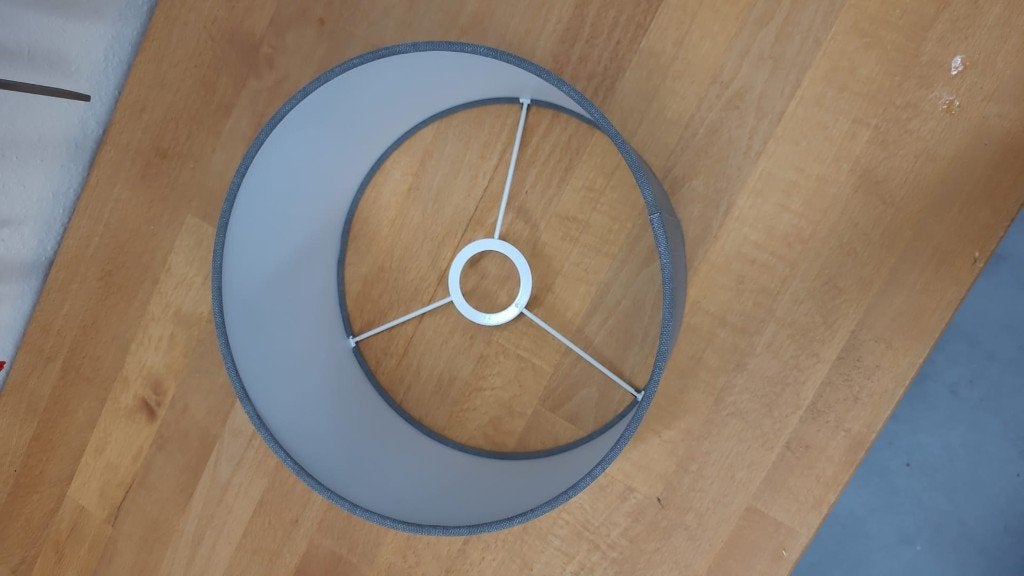 Nieuwe Linda Ocean blauwe lampenkappen – 25/35/45 cm, Ophalen, Rond, Nieuw, Textiel