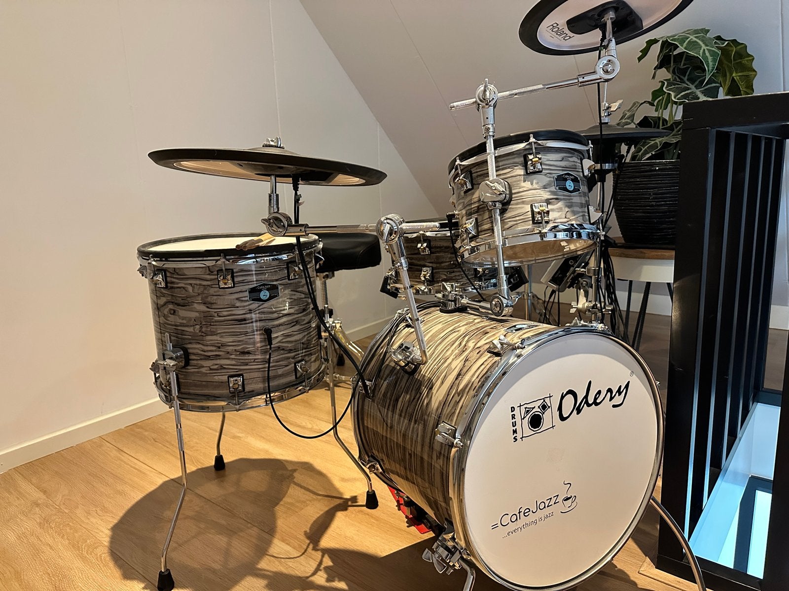 Elektronisch Drumstel met Roland V-Drums TD-9, Ophalen, Gebruikt, Roland, Elektronisch