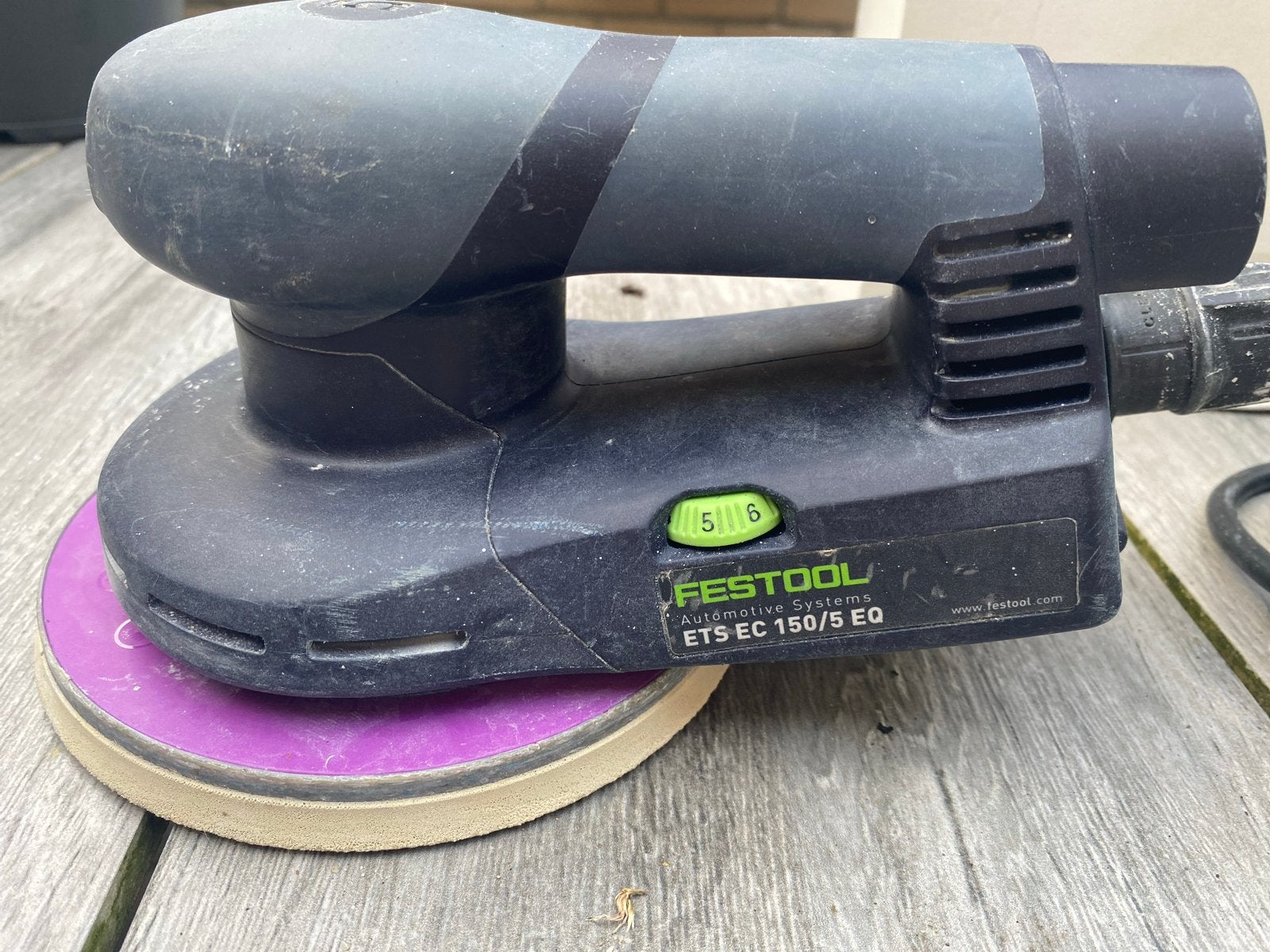 Festool ETS EC 150/5 Excentrische Schuurmachine + Nieuwe Kab, Ophalen of Verzenden, Gebruikt, Minder dan 600 watt, Excentrische schuurmachine