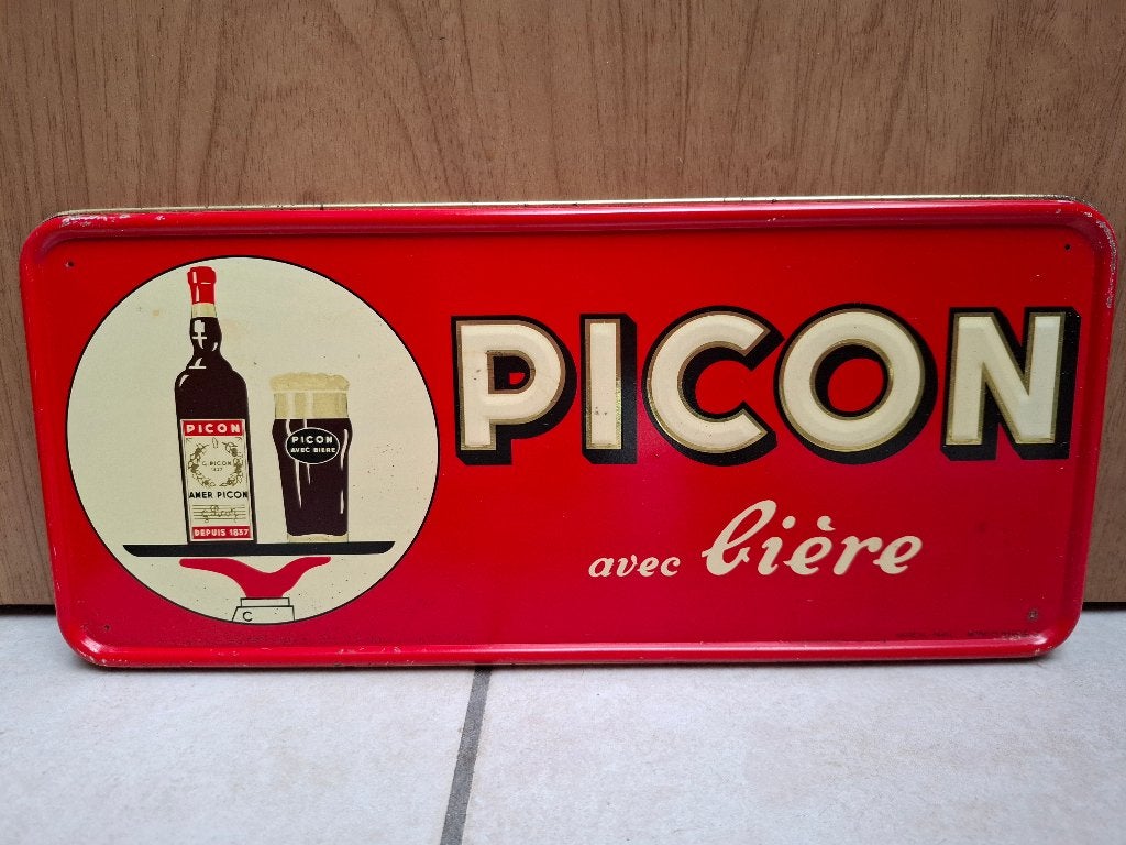 Authentiek reclamebord Picon (jaren 50 tot 60), Ophalen of Verzenden, Nieuw, Reclamebord