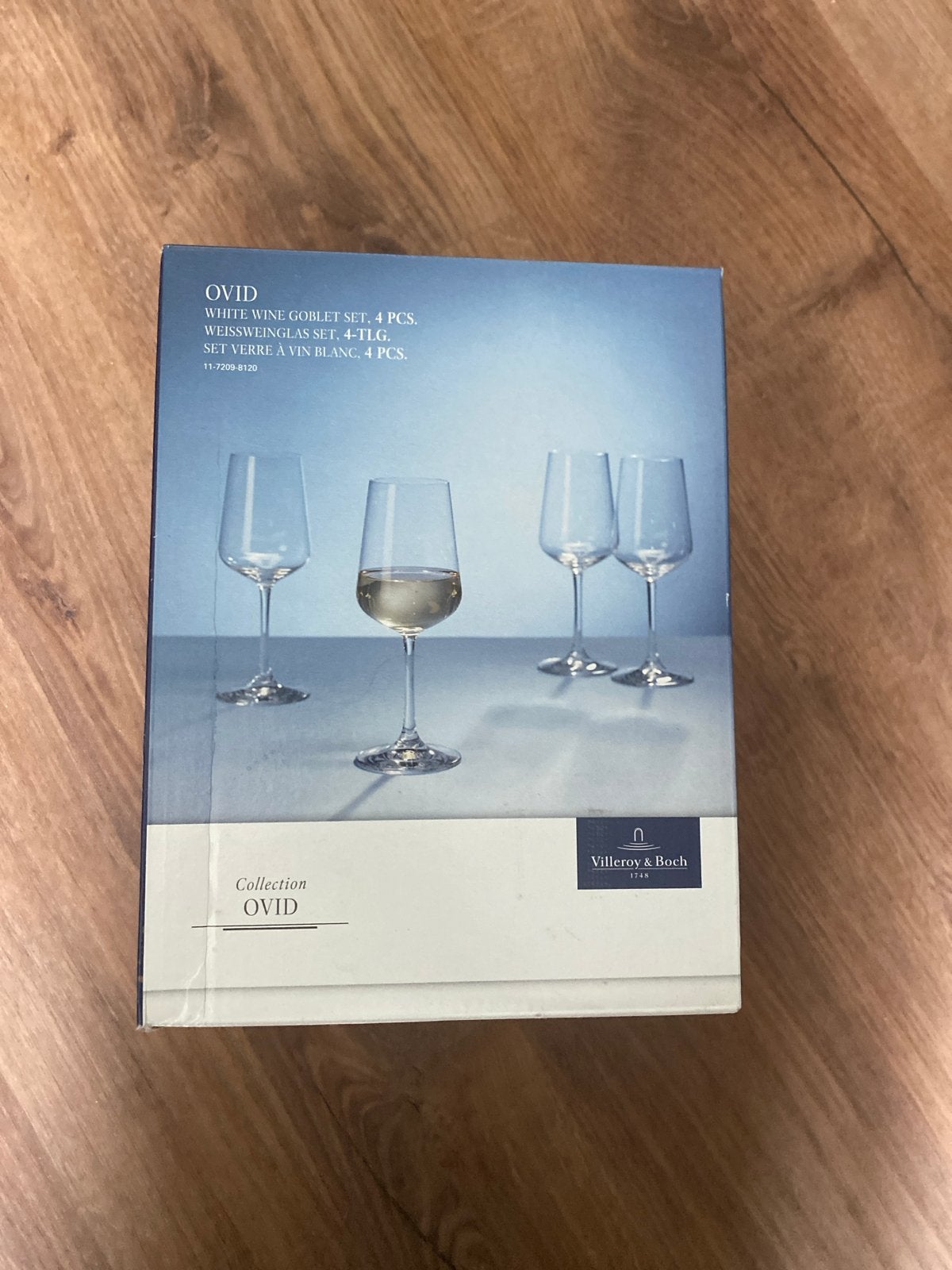 Villeroy & Boch Ovid Witte Wijnglazen Set - 4 Stuks, Ophalen, Glas of Glazen, Villeroy & Boch, Nieuw