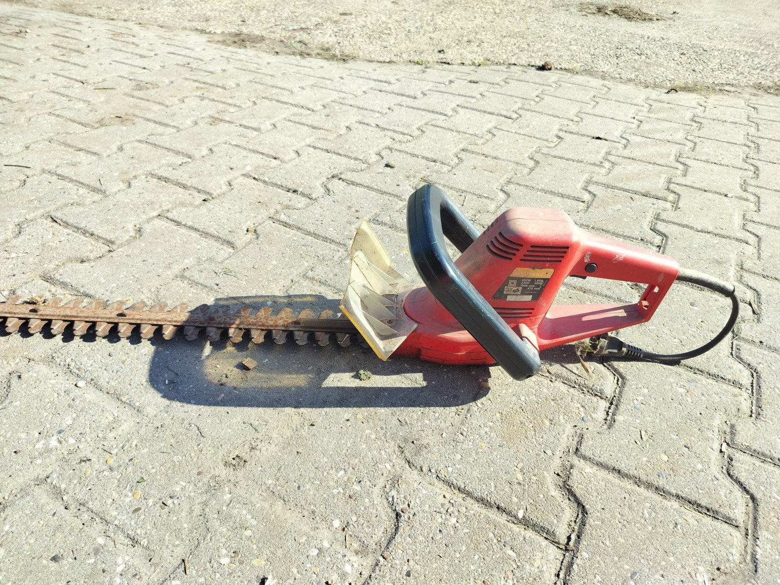Elektrische heggenschaar, rood, Tuin en Terras, Ophalen, Gebruikt, Elektrisch, Onbekend