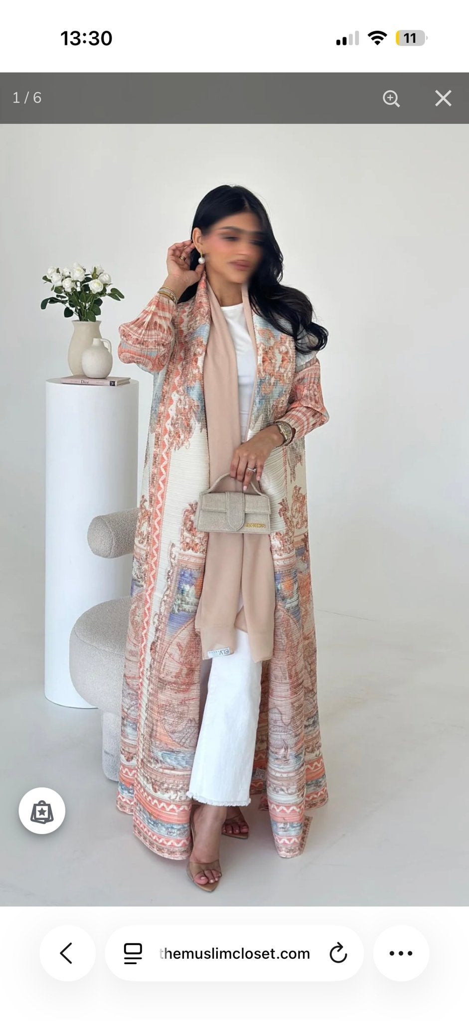 Zahira Abaya Vogue - themuslimcloset, Maat 38/40 (M), Meerkleurig, Nieuw, Ophalen of Verzenden