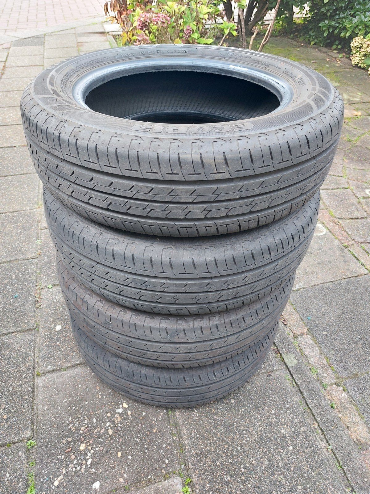 4x Bridgestone Ecopia 165/65R14 79S Banden, Auto-onderdelen, Ophalen, Gebruikt, Hyundai