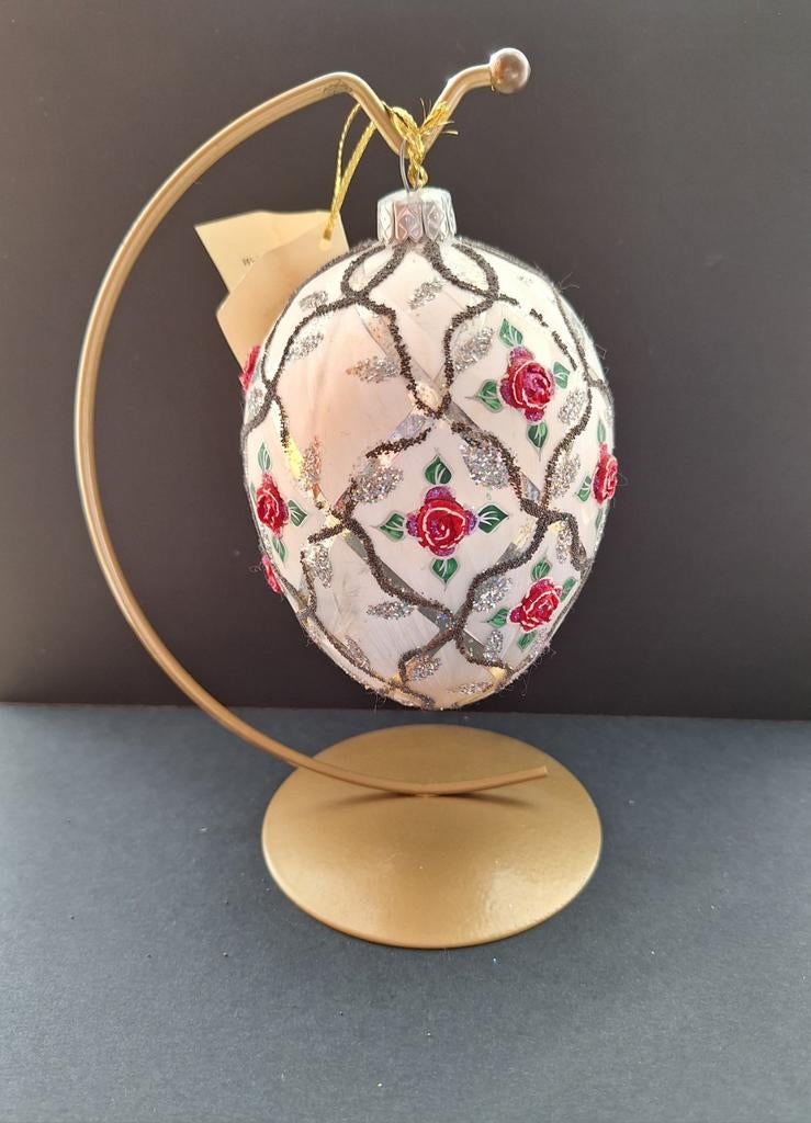 Glazen eieren met Swarovski, Ophalen, Zo goed als nieuw, Figuurtje