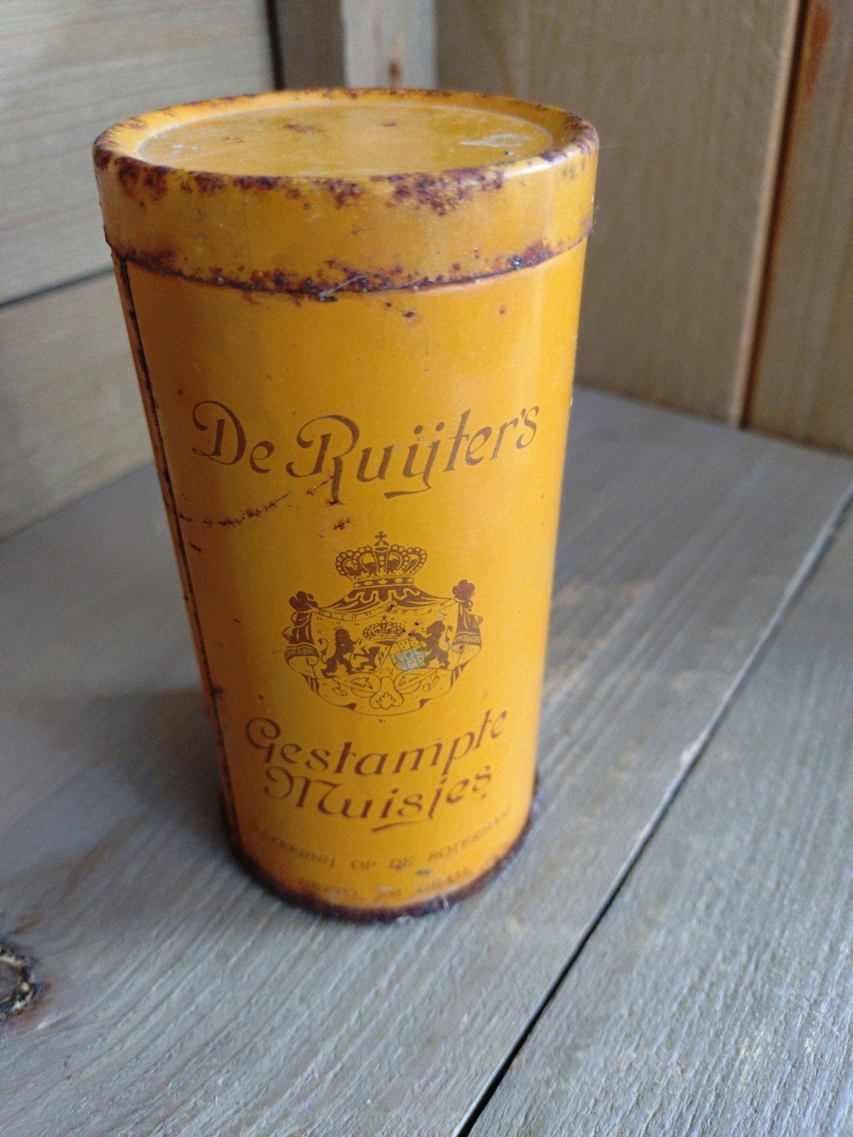 Vintage De Ruijter Gestampte Muisjes Blik - Oudhollands, Ophalen of Verzenden, Gebruikt, Overige