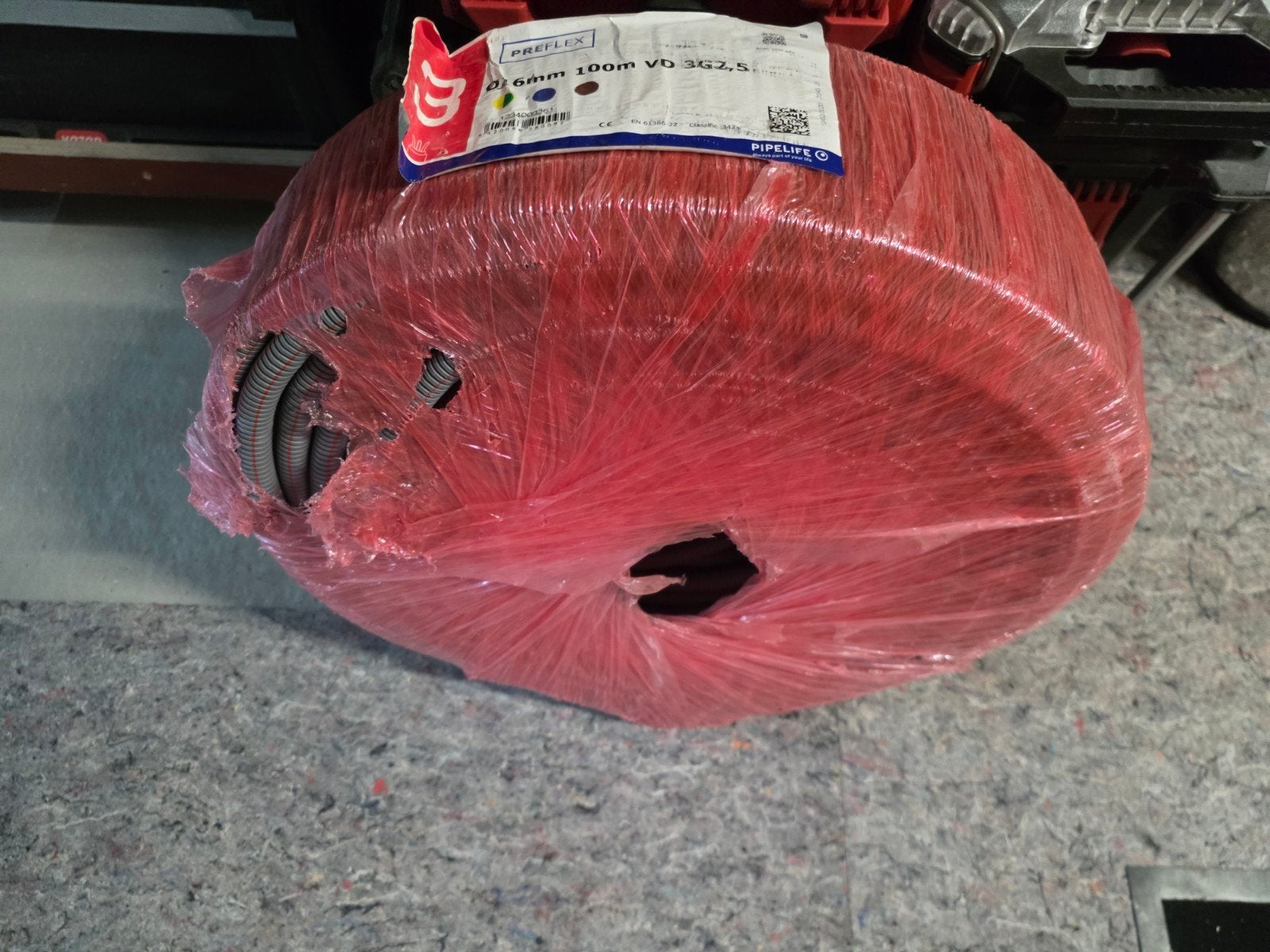Pipelife Preflex VD 3G2,5 kabel 100m, Doe-het-zelf en Verbouw, Ophalen, Nieuw, Overige merken, Kabel of Snoer