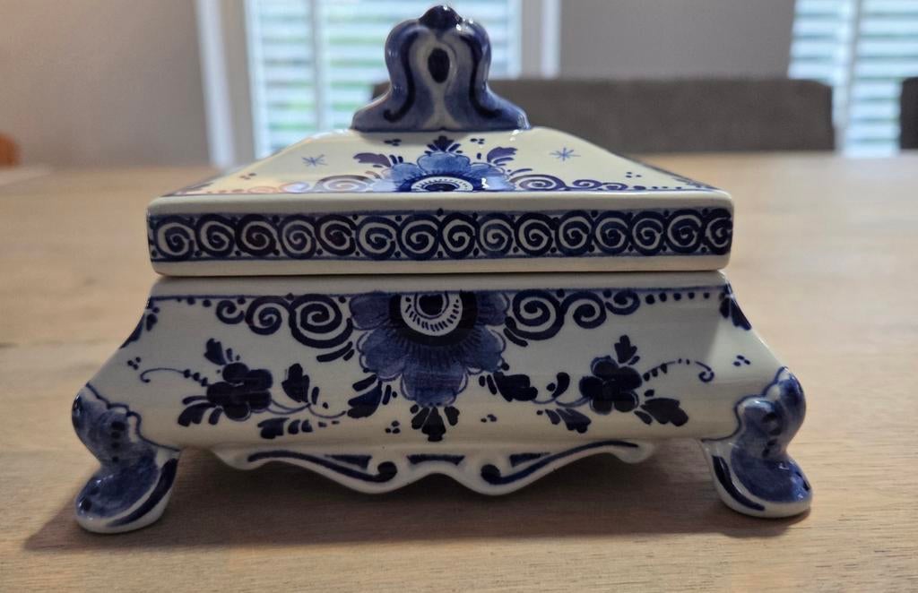 Delfts blauw schaaltje met deksel, Ophalen of Verzenden