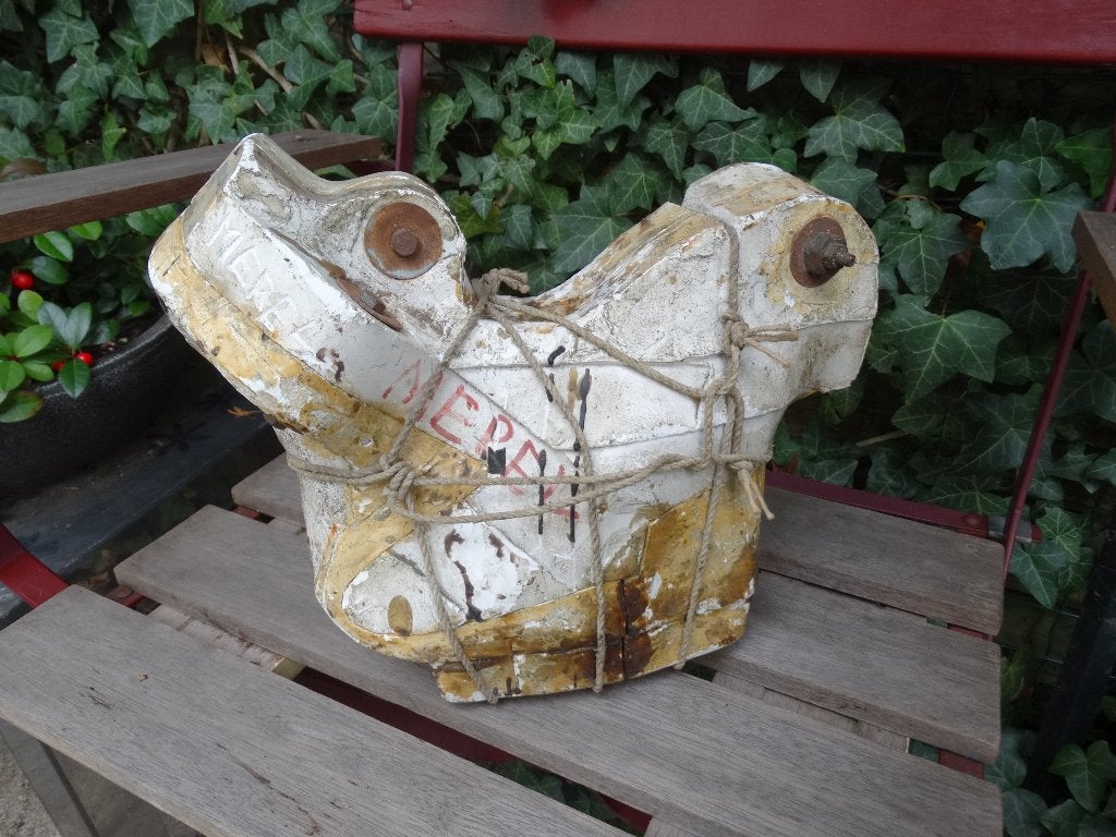 Gietmal voor vogel van beeldend kunstenaar, gips en touw, Ophalen, Beeld, Steen/keramiek, Handgemaakt
