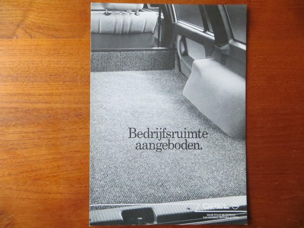 Bedrijfsruimte aangeboden Opel Corsa Van, Kadett Van, e.a., Ophalen of Verzenden, Nieuw, Opel