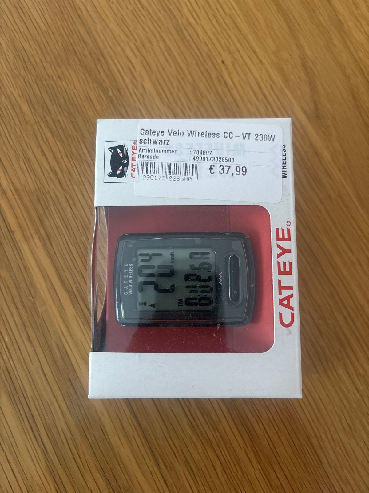 Cateye Velo Wireless CC-VT 230W Fietscomputer, Ophalen of Verzenden, Draadloos, Nieuw