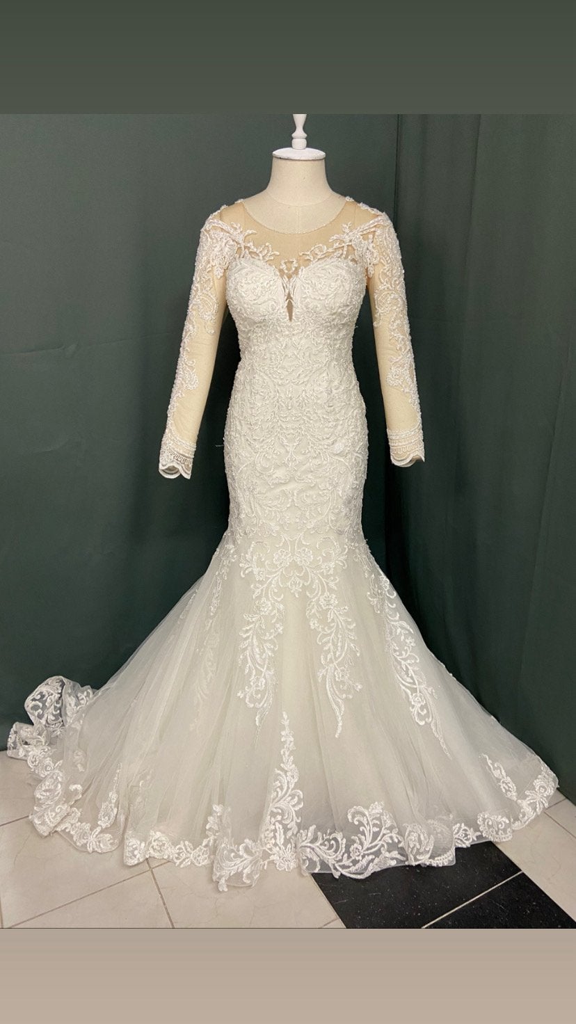 36 maat zeemeermin bruidsjurk, Kleding | Dames, Ophalen, Trouwjurk, Wit, Ozlem__bahadir@hotmail.com
