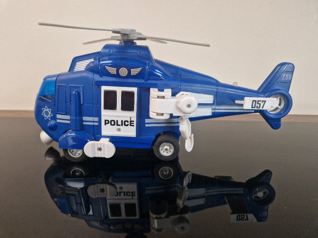 politie helikopter met takel, Kinderen en Baby's, Speelgoed | Speelgoedvoertuigen, Ophalen of Verzenden, Zo goed als nieuw