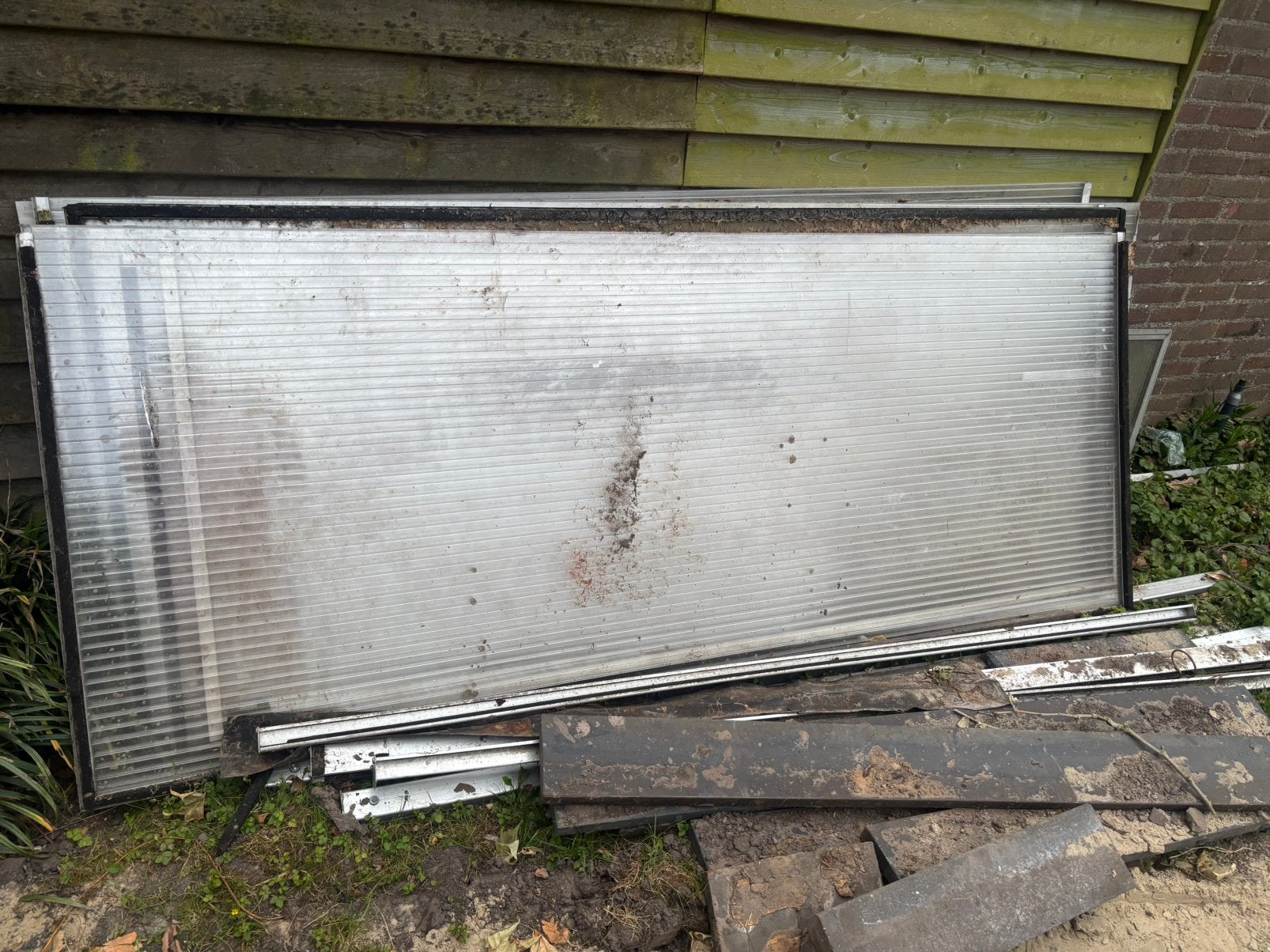 Polycarbonaat platen 7 stuks, Doe-het-zelf en Verbouw, Platen en Panelen, Ophalen, Gebruikt, 50 tot 100 mm
