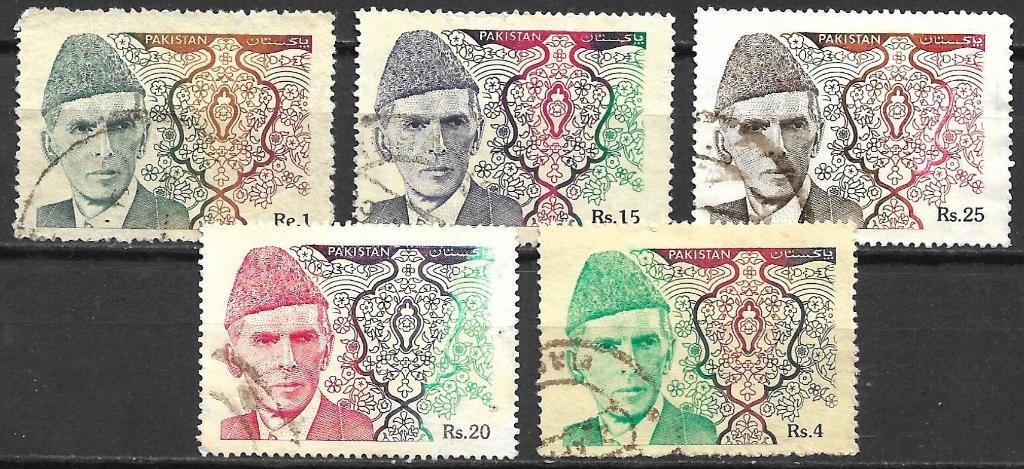 Pakistan 1994 Leider Mohammed Ali Jinnah stichter Pakistan, Verzenden, Gestempeld, Zuid-Azië