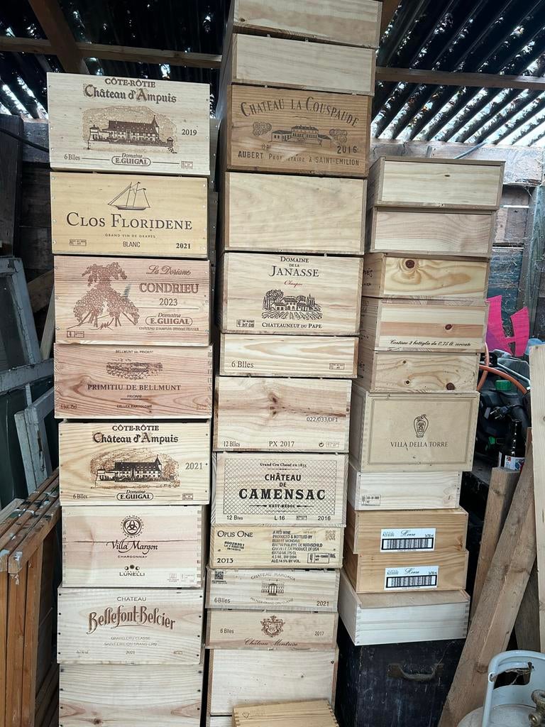 Houten wijnkistjes, Ophalen, Gebruikt, Overige houtsoorten, Minder dan 50 cm