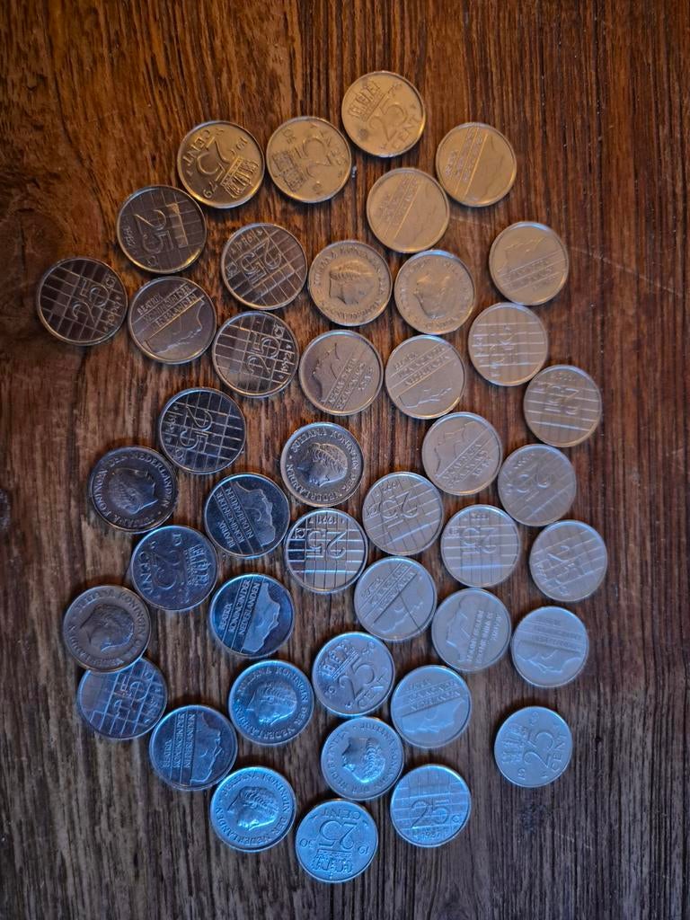 Verzameling Nederlandse munten - 25 cent (kwartjes), Ophalen of Verzenden, Koningin Juliana, 25 cent, Setje