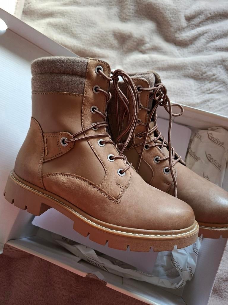 Leren boots;Medicus(38)nieuw., Ophalen of Verzenden, Nieuw, Zwart