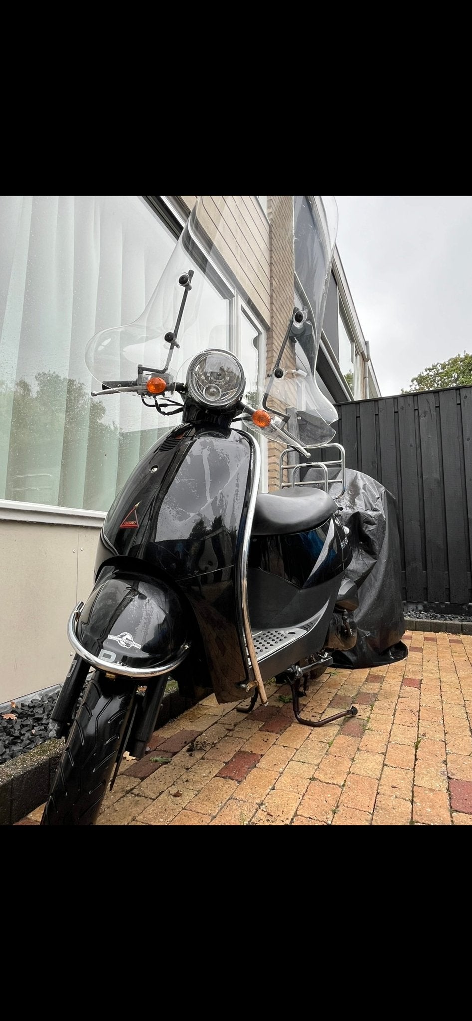 Zwarte Scooter RX-50 - Blauw Kenteken - Startklaar maken/Ove, Fietsen en Brommers, Snorfietsen en Snorscooters, Ophalen, Gebruikt