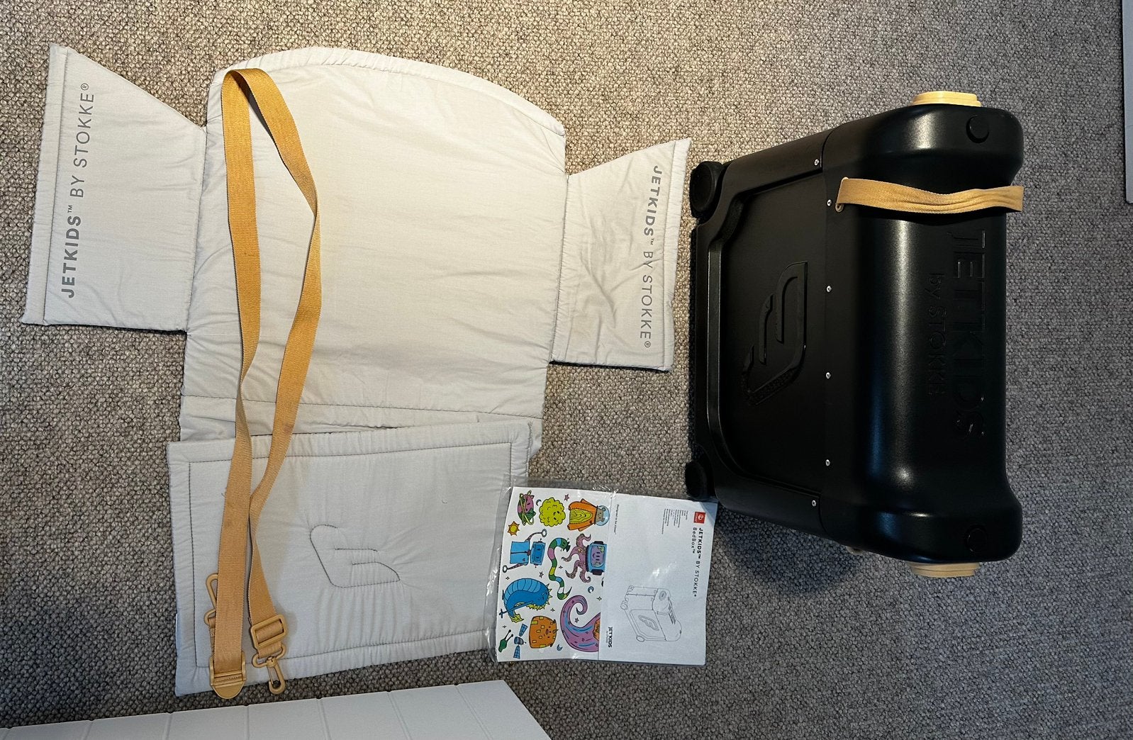 Stokke Jetkids Bedbox - Zwart, Kinderen en Baby's, Ophalen, Gebruikt, Overige merken