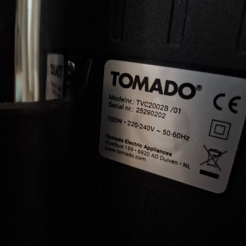 Stofzuiger Tomado, Overige merken, Zo goed als nieuw, Minder dan 1200 watt, Steelstofzuiger