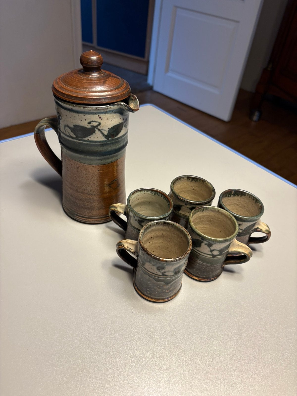 6 delig espresso set, Antiek en Kunst, Antiek | Servies compleet, Ophalen of Verzenden