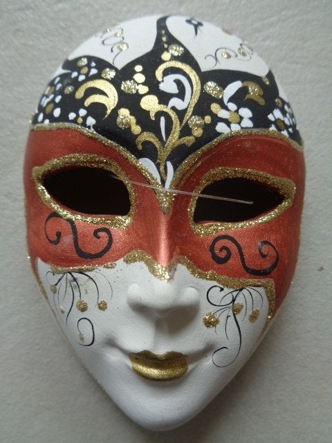 Fraai decoratie masker uit Venetië, Antiek en Kunst, Curiosa en Brocante, Ophalen of Verzenden