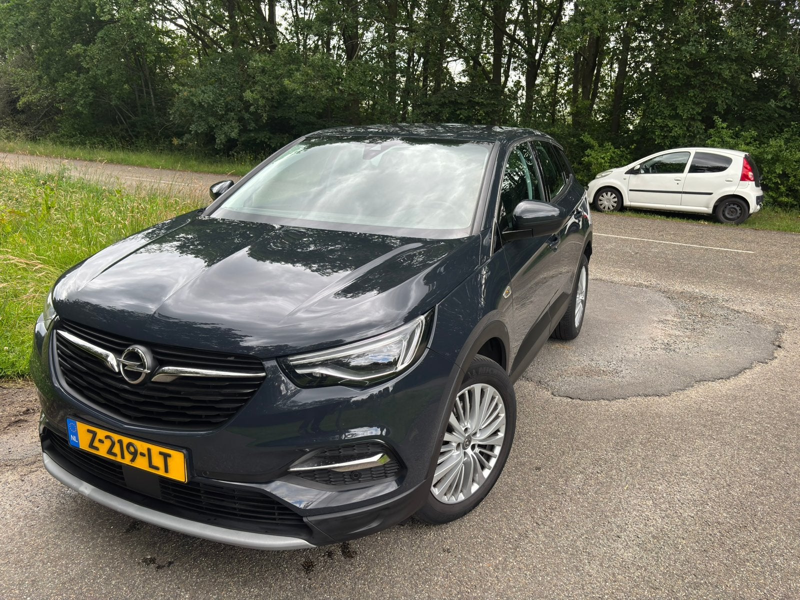 Opel Grandland X 1.2 Turbo 130pk S&S Aut 2020 Grijs, Auto's, 1199 cc, Leder en Stof, 3 cilinders, 695 kg