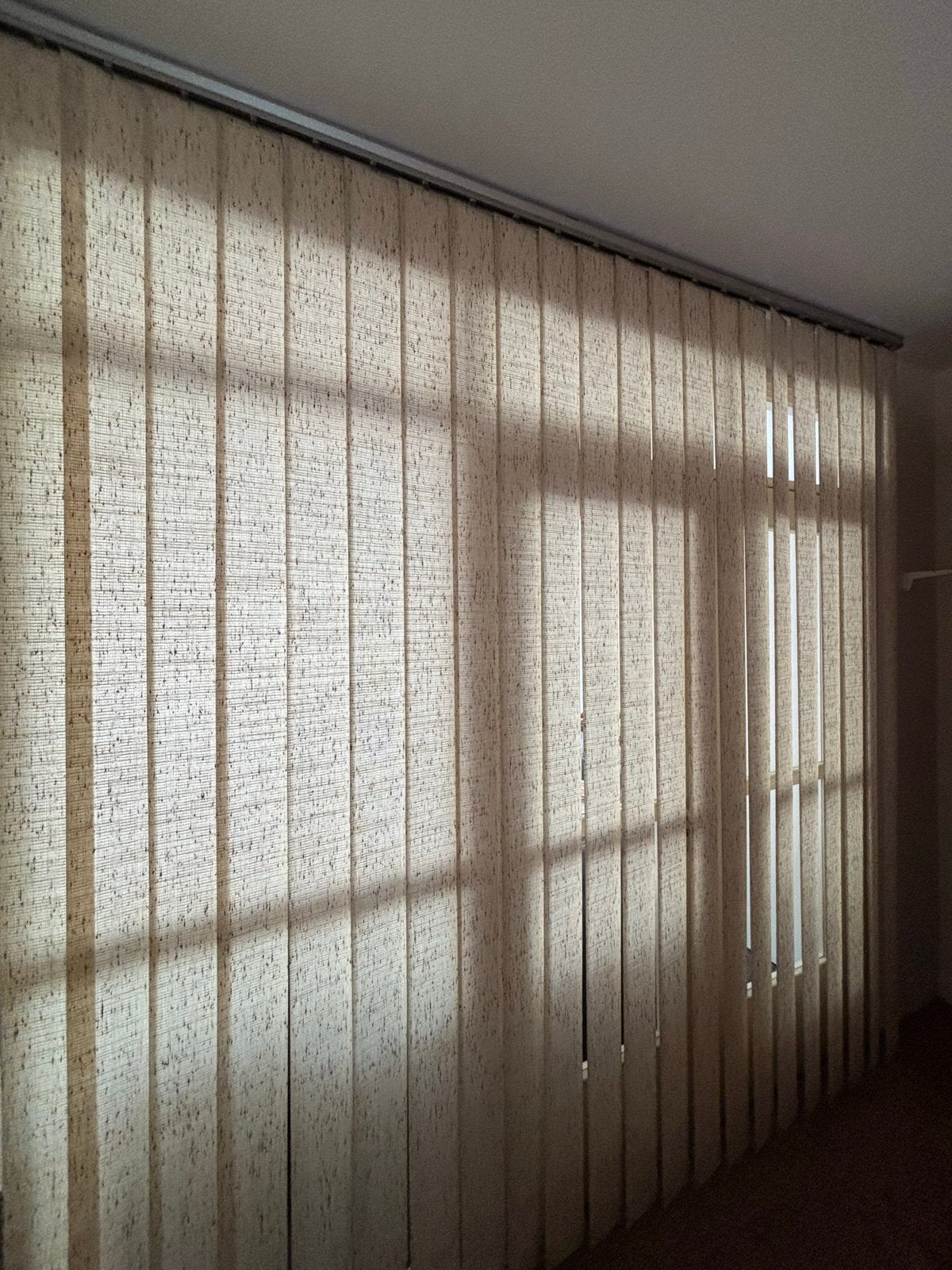 Verticale lamellen - Beige - 200x250 cm, Ophalen of Verzenden, Zo goed als nieuw, Beige, Lamellen