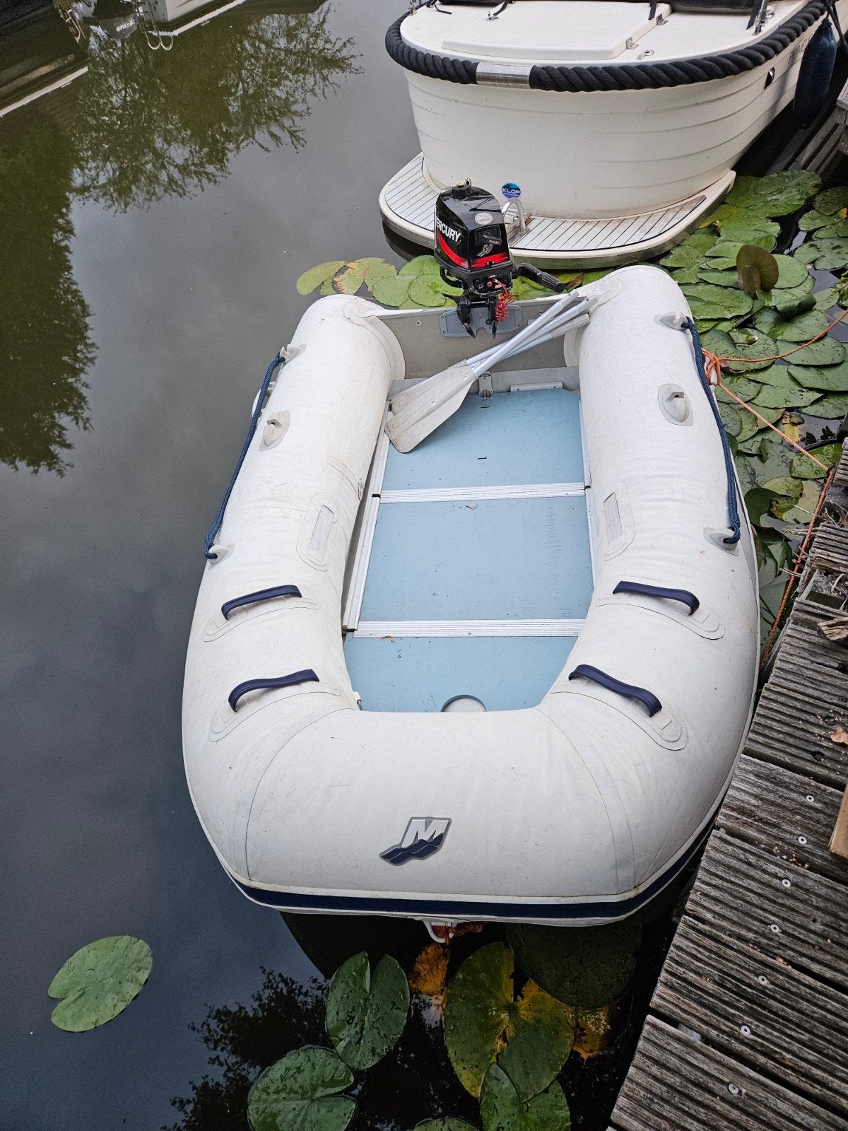 quicksilver 270 met mercury 4pk 2tack lang staart, Watersport en Boten, Ophalen, Quicksilver, 10 cm, 4 pk