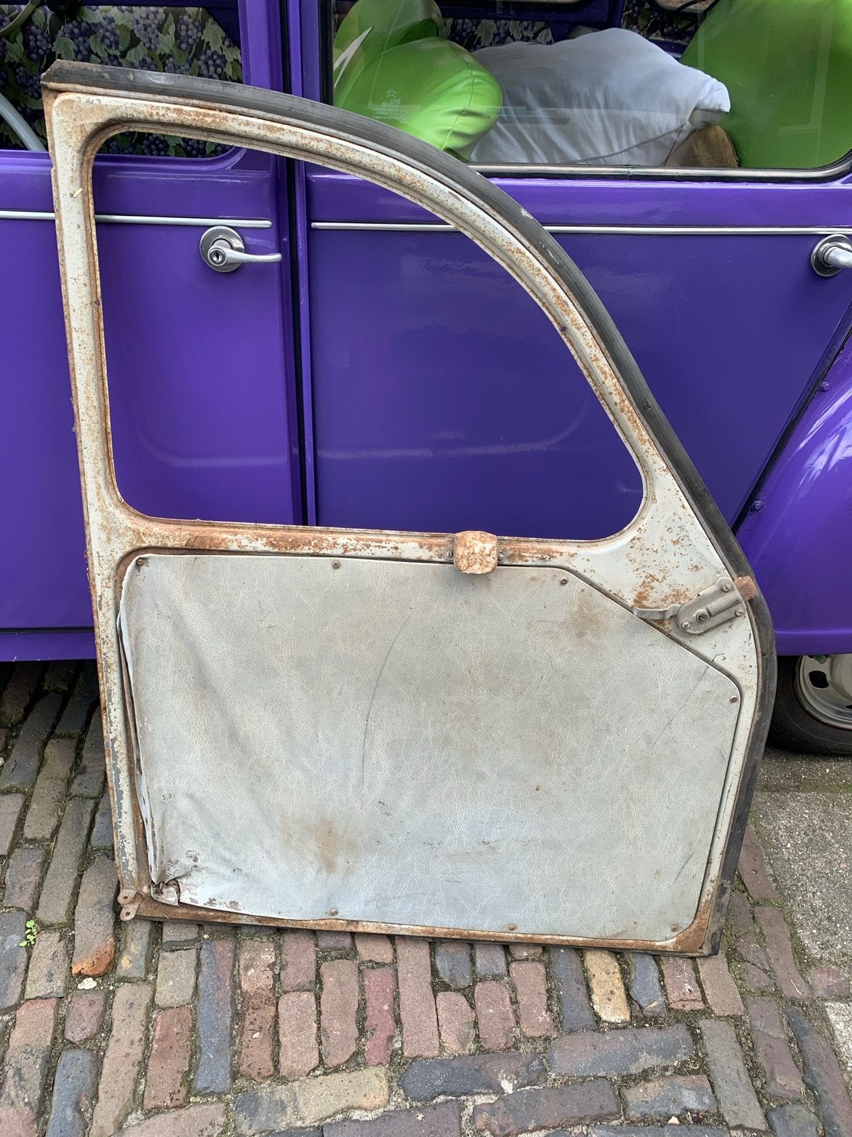 Linker voordeur Citroën AZ, AZU - Patina, gaaf, zeldzaam, Gebruikt, Citroën, Ophalen of Verzenden, Voor