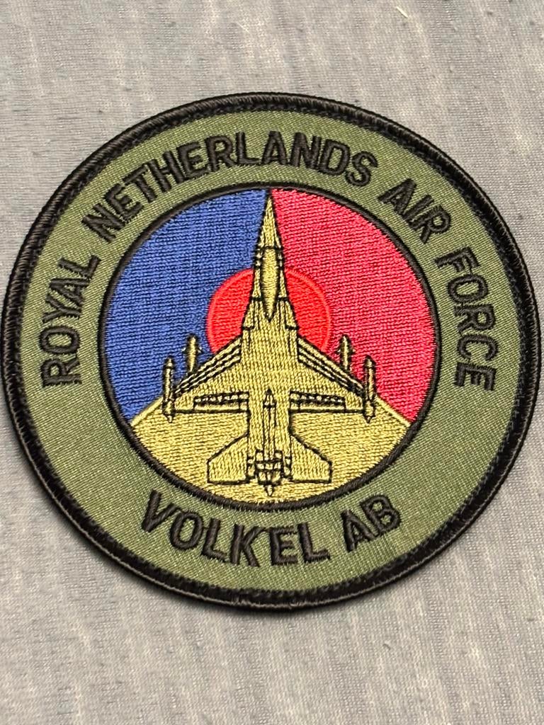 Embleem Volkel AB F-16 RNLAF, Verzenden, Luchtmacht, Nederland, Embleem of Badge