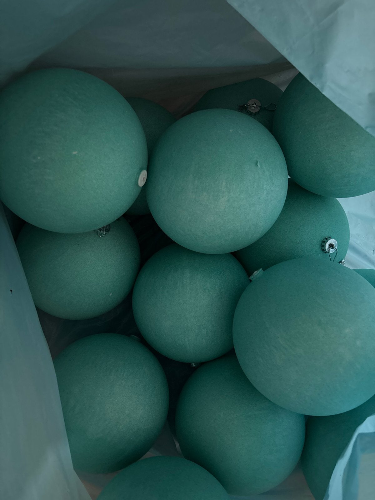 16 stuks grote decorative kerstballen (63cm), Ophalen