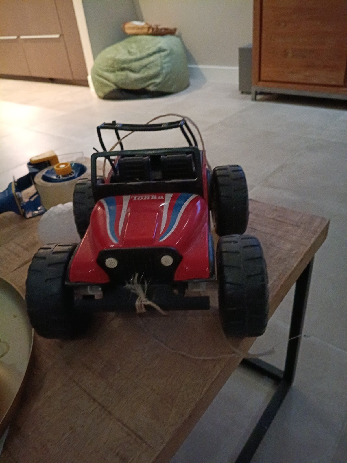 Tonka Jeep Speelgoedauto - Vintage Rood, Kinderen en Baby's, Ophalen of Verzenden, Gebruikt