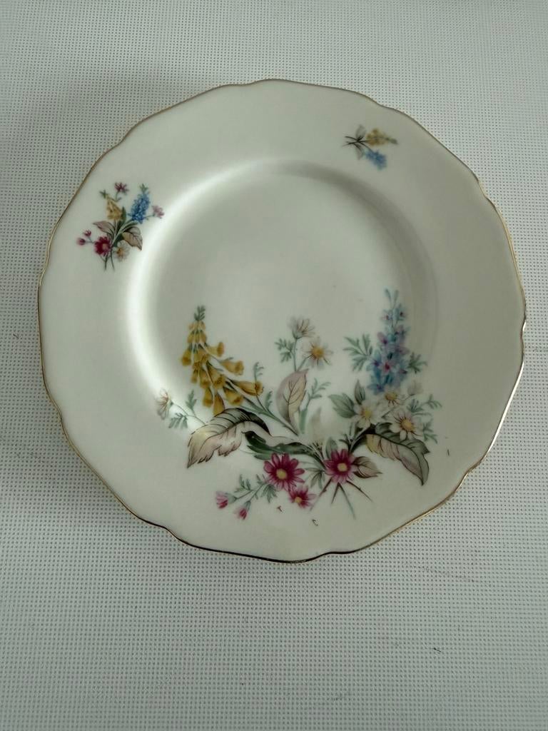 Hutschenreuther gebaksbordjes bloemen 3 stuks 16cm, Ophalen of Verzenden