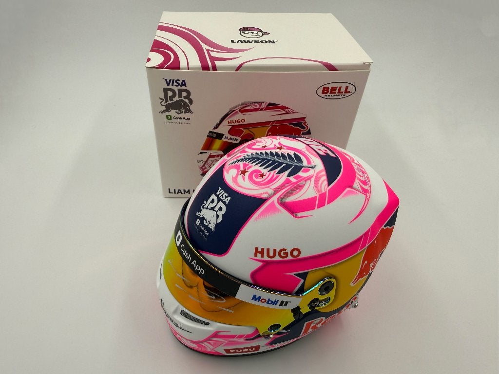 1/2 helm helmet F1 Lawson 2025 (Visa Cash App) signed, Ophalen of Verzenden, Nieuw, Formule 1