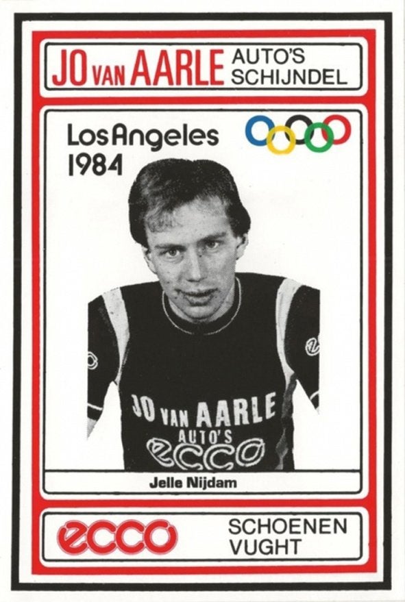 Wollen wielertrui JO VAN AARLE - ECCO – JELLE NIJDAM - 1984, Ophalen of Verzenden, Overige typen