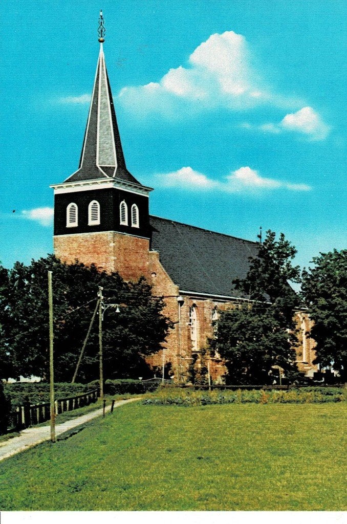 Makkum, Kerk, Verzamelen, Ansichtkaarten | Nederland, Ophalen of Verzenden, Ongelopen, Friesland