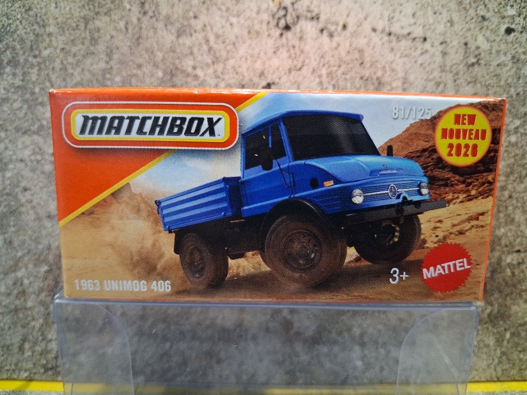1963 Unimog 406 van Matchbox, Ophalen, Nieuw, Auto