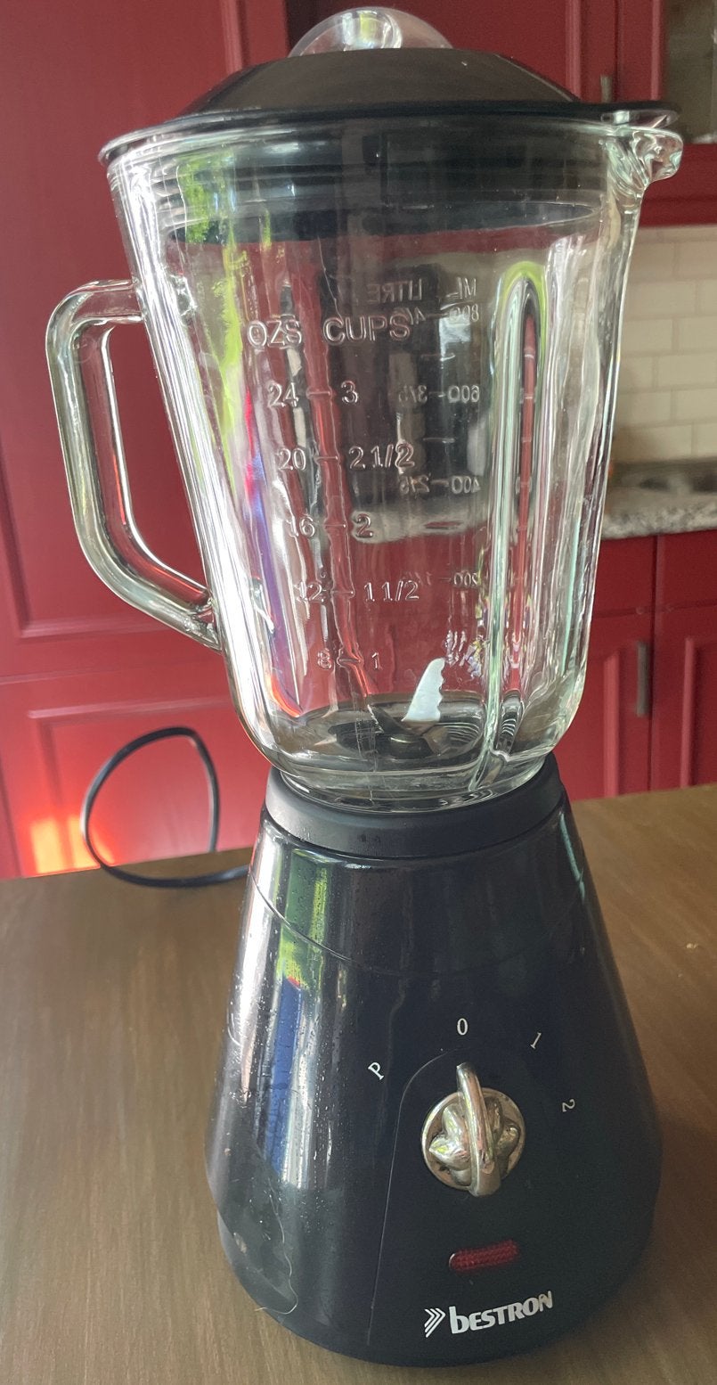 Bestron Blender met glazen kan - Zwart, Witgoed en Apparatuur, Ophalen, Gebruikt, Blender